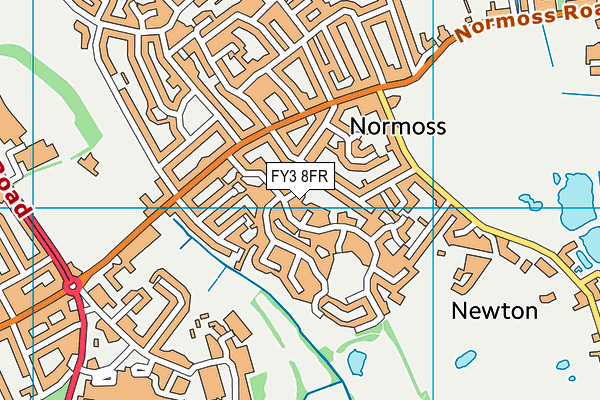 FY3 8FR map - OS VectorMap District (Ordnance Survey)