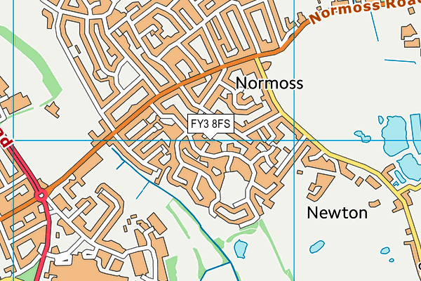 FY3 8FS map - OS VectorMap District (Ordnance Survey)