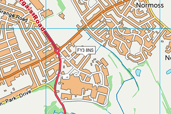 FY3 8NS map - OS VectorMap District (Ordnance Survey)