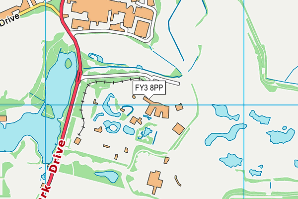 FY3 8PP map - OS VectorMap District (Ordnance Survey)
