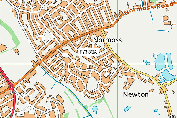 FY3 8QA map - OS VectorMap District (Ordnance Survey)