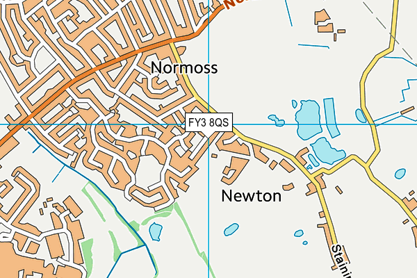 FY3 8QS map - OS VectorMap District (Ordnance Survey)