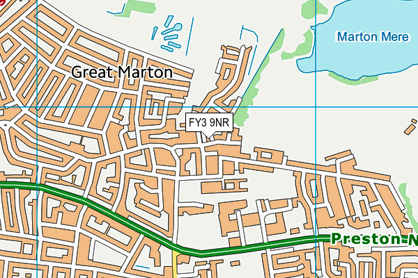 FY3 9NR map - OS VectorMap District (Ordnance Survey)