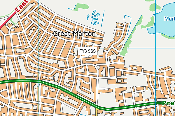 FY3 9SS map - OS VectorMap District (Ordnance Survey)
