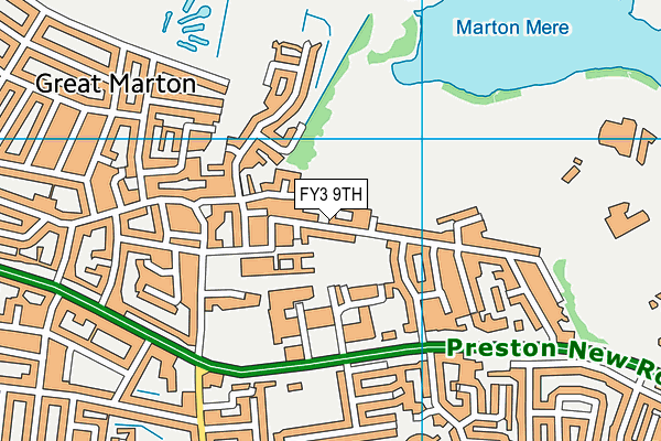 FY3 9TH map - OS VectorMap District (Ordnance Survey)