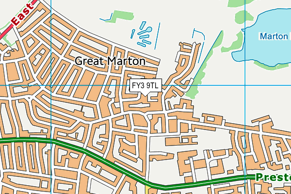 FY3 9TL map - OS VectorMap District (Ordnance Survey)