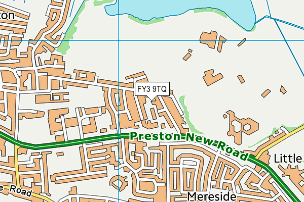 FY3 9TQ map - OS VectorMap District (Ordnance Survey)