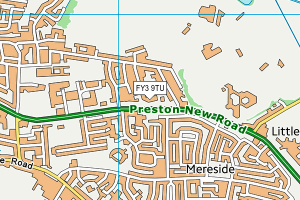 FY3 9TU map - OS VectorMap District (Ordnance Survey)