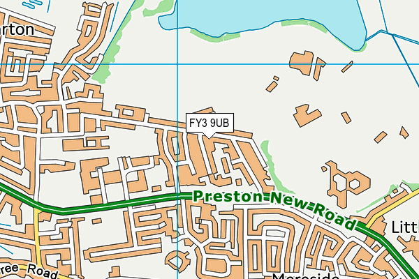 FY3 9UB map - OS VectorMap District (Ordnance Survey)