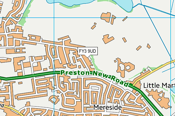 FY3 9UD map - OS VectorMap District (Ordnance Survey)