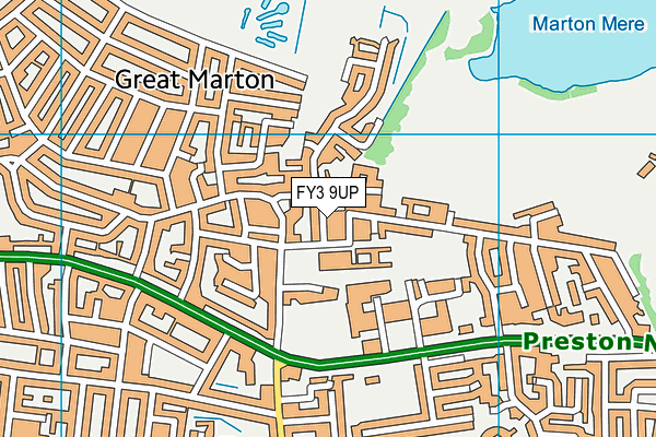 FY3 9UP map - OS VectorMap District (Ordnance Survey)