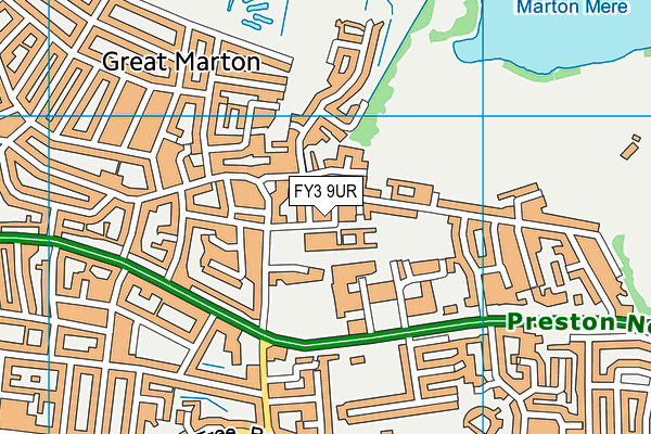 FY3 9UR map - OS VectorMap District (Ordnance Survey)