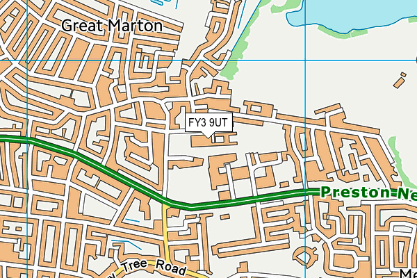 Stanley Primary School map (FY3 9UT) - OS VectorMap District (Ordnance Survey)