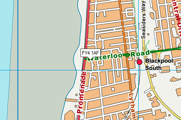 FY4 1AF map - OS VectorMap District (Ordnance Survey)