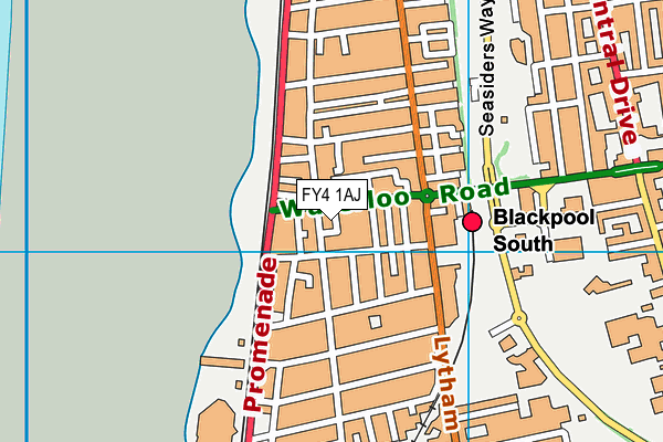 FY4 1AJ map - OS VectorMap District (Ordnance Survey)