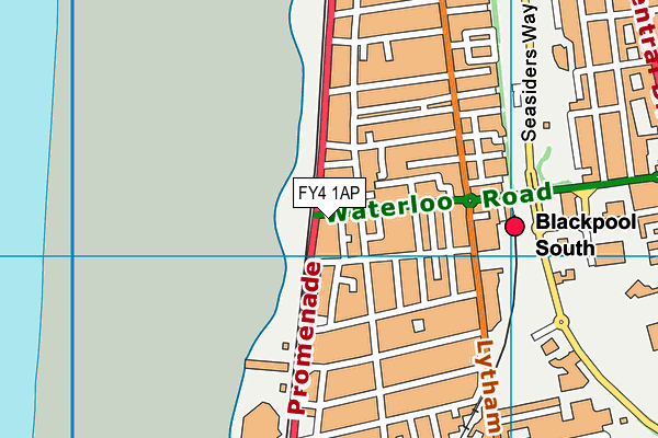 FY4 1AP map - OS VectorMap District (Ordnance Survey)