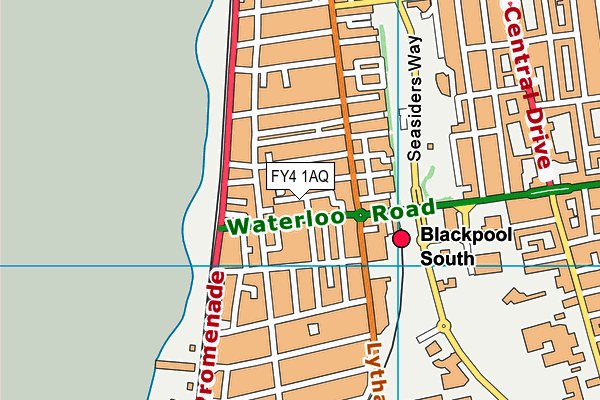 FY4 1AQ map - OS VectorMap District (Ordnance Survey)