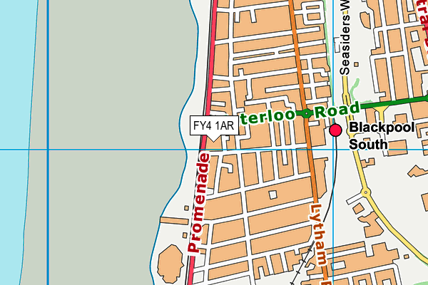 FY4 1AR map - OS VectorMap District (Ordnance Survey)