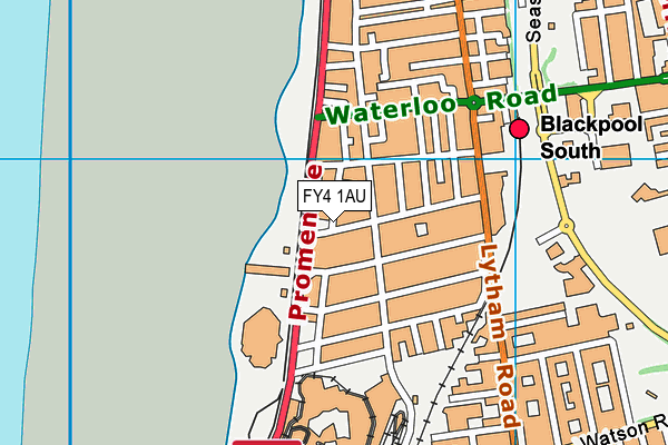 FY4 1AU map - OS VectorMap District (Ordnance Survey)