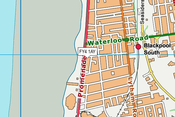 FY4 1AY map - OS VectorMap District (Ordnance Survey)