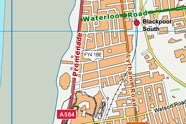 FY4 1BE map - OS VectorMap District (Ordnance Survey)