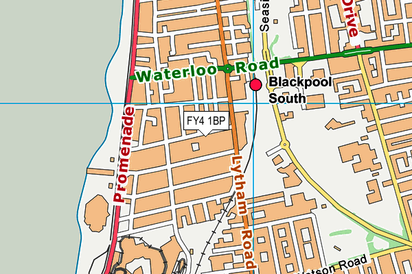 FY4 1BP map - OS VectorMap District (Ordnance Survey)