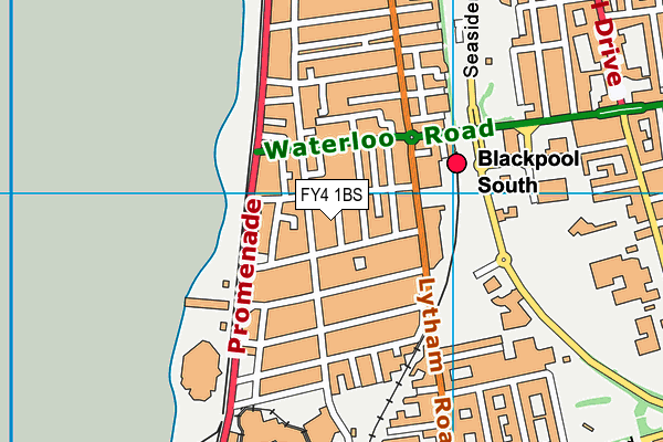 FY4 1BS map - OS VectorMap District (Ordnance Survey)