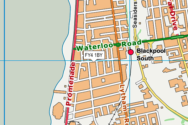FY4 1BY map - OS VectorMap District (Ordnance Survey)