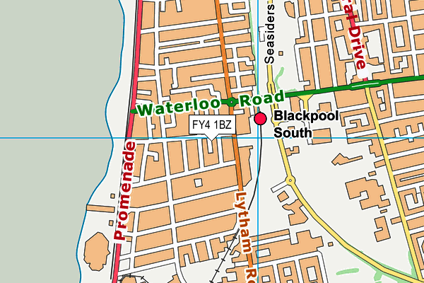 FY4 1BZ map - OS VectorMap District (Ordnance Survey)