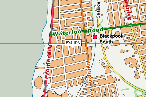 FY4 1DA map - OS VectorMap District (Ordnance Survey)