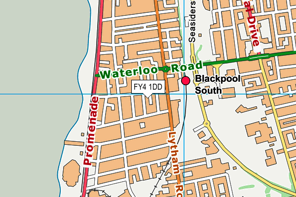 FY4 1DD map - OS VectorMap District (Ordnance Survey)