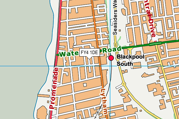 FY4 1DE map - OS VectorMap District (Ordnance Survey)