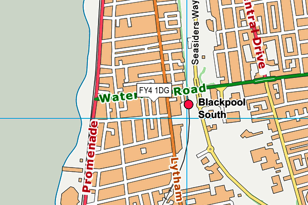 FY4 1DG map - OS VectorMap District (Ordnance Survey)