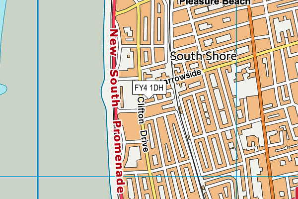 FY4 1DH map - OS VectorMap District (Ordnance Survey)