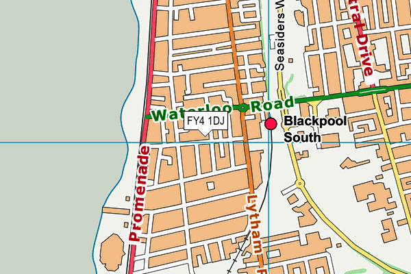 FY4 1DJ map - OS VectorMap District (Ordnance Survey)