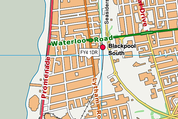 FY4 1DR map - OS VectorMap District (Ordnance Survey)