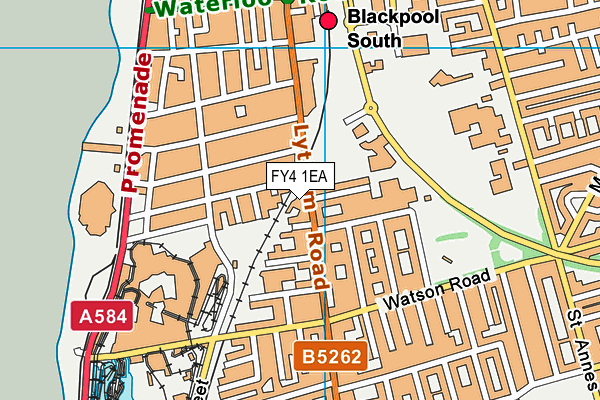 FY4 1EA map - OS VectorMap District (Ordnance Survey)