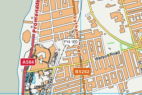 FY4 1ED map - OS VectorMap District (Ordnance Survey)