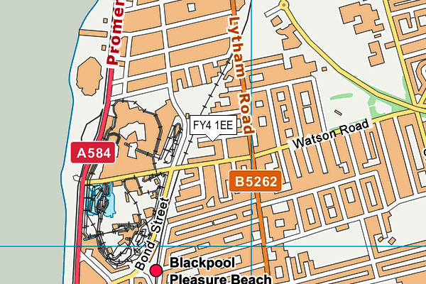 FY4 1EE map - OS VectorMap District (Ordnance Survey)