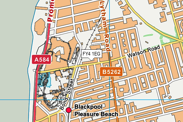 FY4 1EG map - OS VectorMap District (Ordnance Survey)