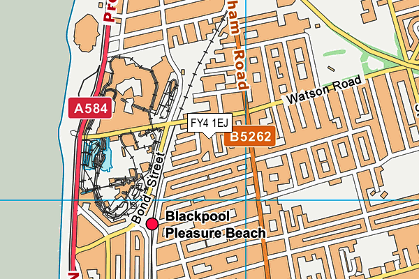 FY4 1EJ map - OS VectorMap District (Ordnance Survey)