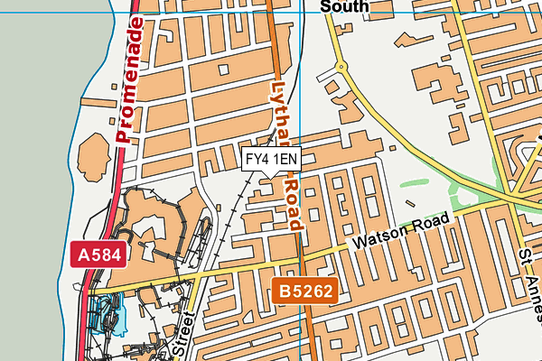 FY4 1EN map - OS VectorMap District (Ordnance Survey)