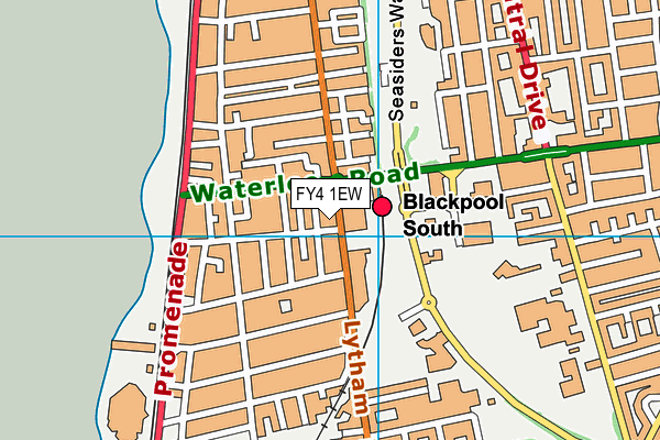 Lido Swimming Pool (Closed) map (FY4 1EW) - OS VectorMap District (Ordnance Survey)