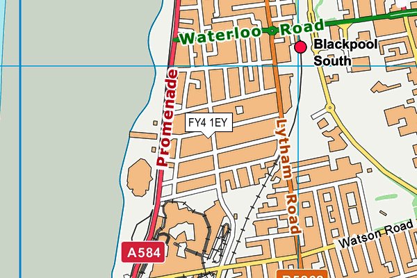 FY4 1EY map - OS VectorMap District (Ordnance Survey)
