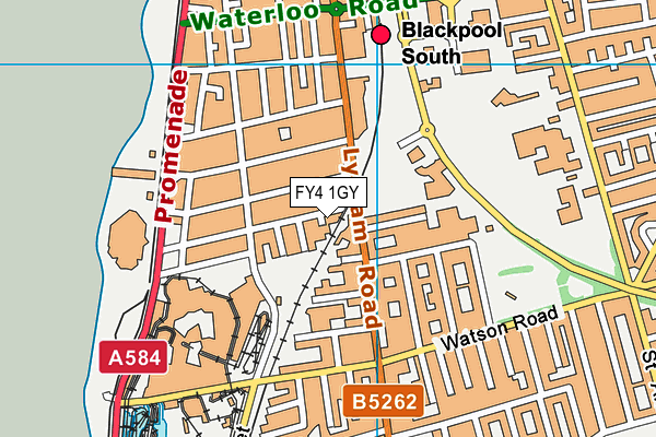 FY4 1GY map - OS VectorMap District (Ordnance Survey)