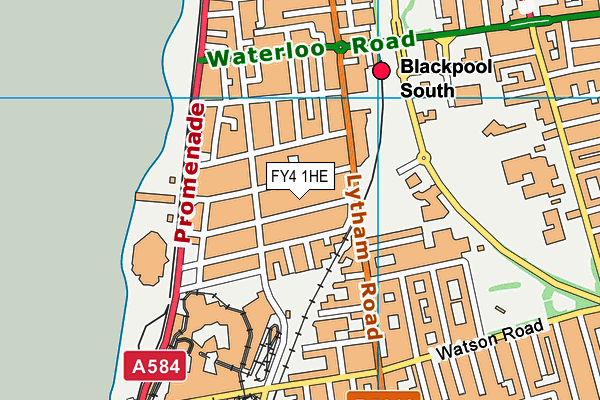 FY4 1HE map - OS VectorMap District (Ordnance Survey)