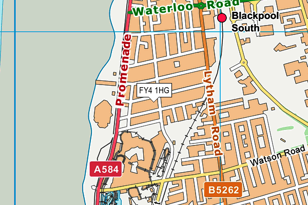 FY4 1HG map - OS VectorMap District (Ordnance Survey)