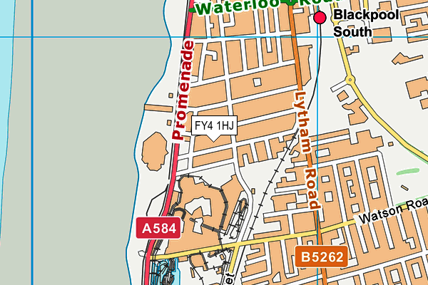 FY4 1HJ map - OS VectorMap District (Ordnance Survey)