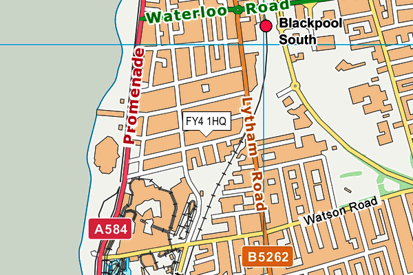 FY4 1HQ map - OS VectorMap District (Ordnance Survey)