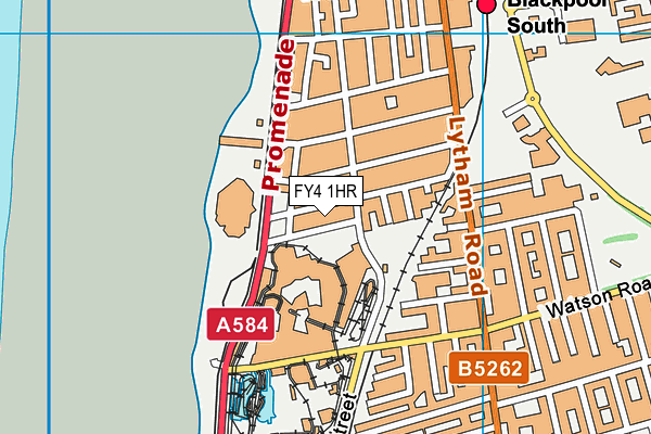 FY4 1HR map - OS VectorMap District (Ordnance Survey)